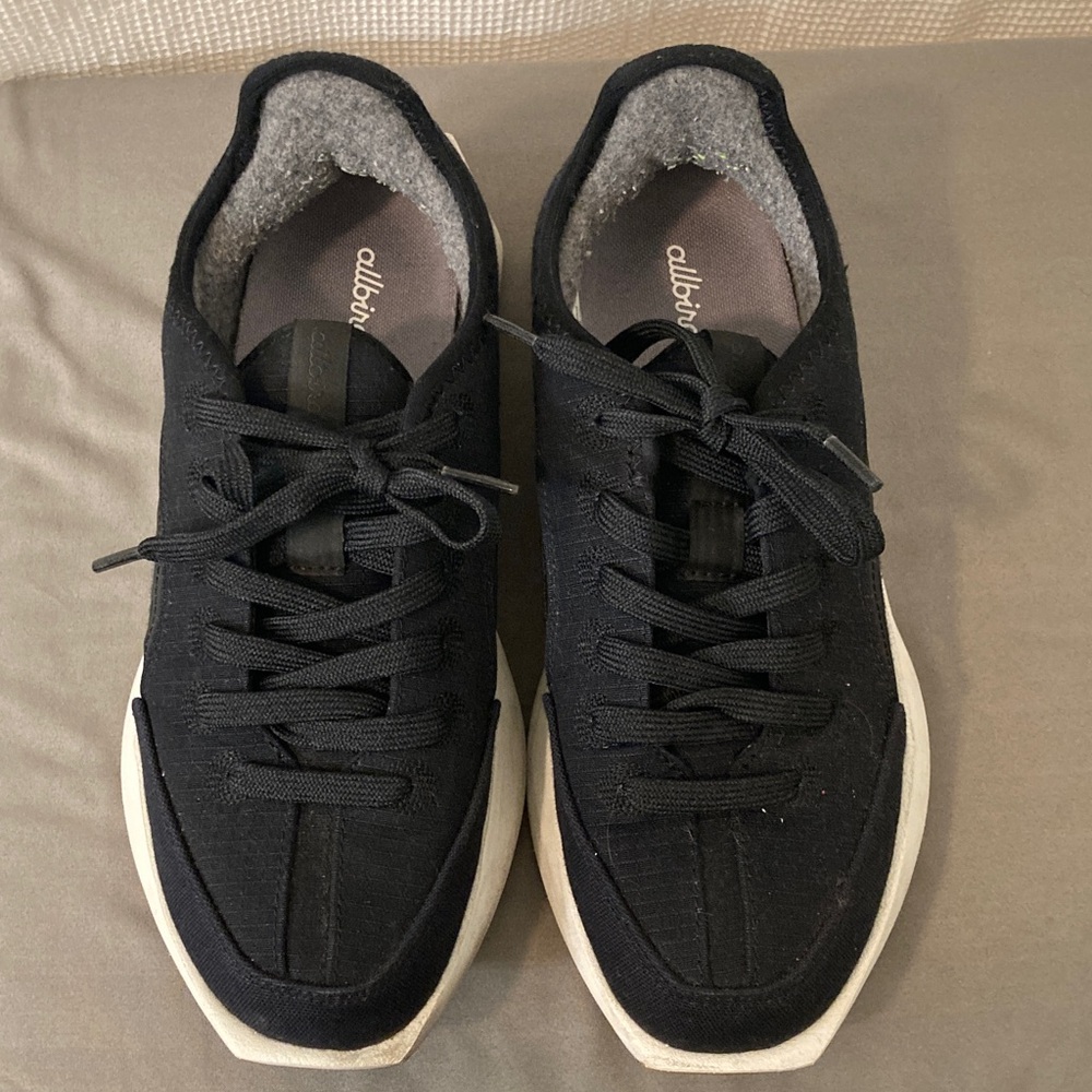 Allbirds Womens RISER Shoe Sneaker Natural Black 8 - Picture 2 of 7